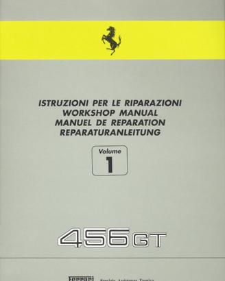 Ferrari 456 o 456M manuale officina riparazione