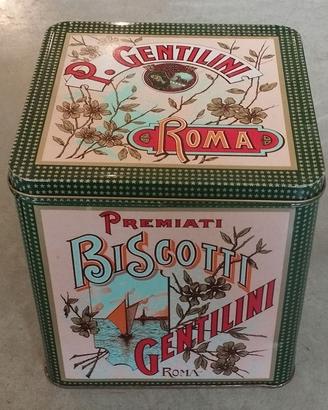 Scatola Biscotti Gentilini Vintage