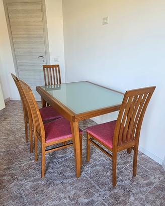 Tavolo Calligaris con 4+1 sedie Calligaris