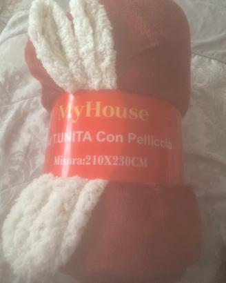 Plaid con pelliccia