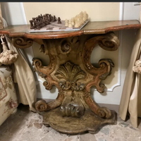 ESCLUSIVAconsoleCIRMOLOrealizzataMANOanticaFINE800