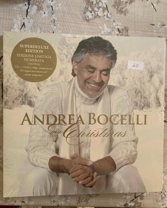 Cofanetto di 2 dischi e cd di andrea Bocelli