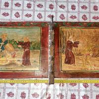 Originale sponda di carretto siciliano '900