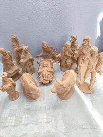Presepe in terracotta 12 pezzi