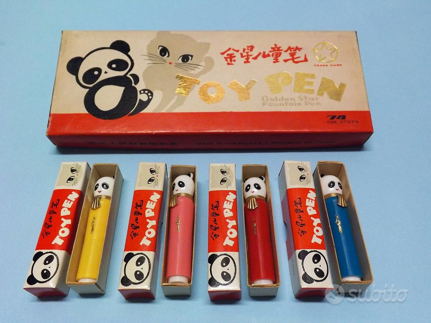 Mini penne Stilografiche panda vintage Toy Pen - Collezionismo In