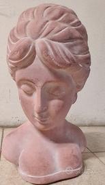 Statua mezzo busto donna 