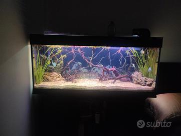 Acquario dubai 120 Ferplast + mobile originale 