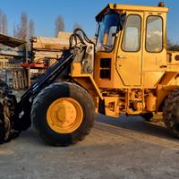Pala gommata Volvo BM 4200 benna + forche