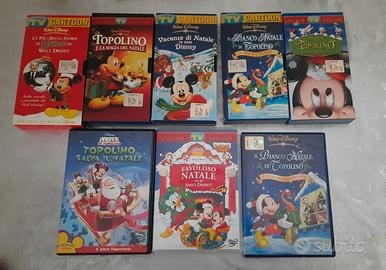 Videocassette e DVD di Natale Disney