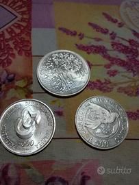3 Monete Argento lire 500 + 500 + 500 fdc
