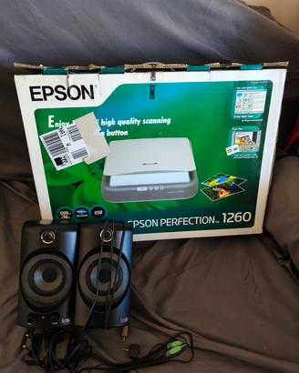 Scanner Epson Perfection 1260 + Casse Hercules Pc