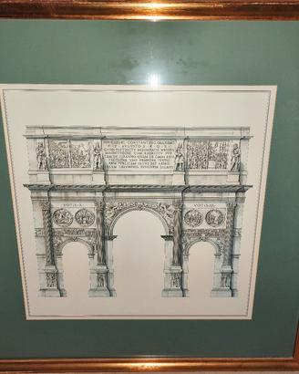 quadri e specchio con cornice in legno