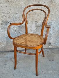 Sedia antica faggio curvato J&J Kohn  (thonet)