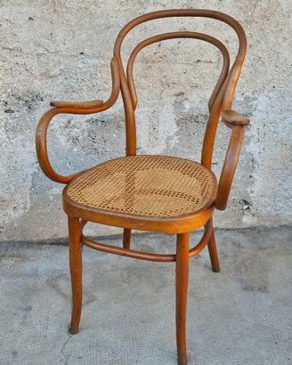 Sedia antica faggio curvato J&J Kohn  (thonet)
