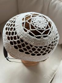 Cuffia in cotone pregiato handmade