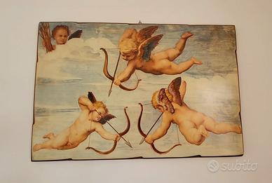 Quadro Trionfo di Galatea su pannello di legno