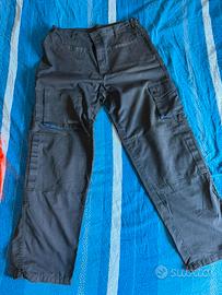 Pantaloni da lavoro multitasche blu