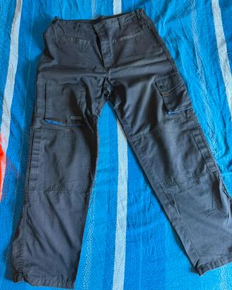 Pantaloni da lavoro multitasche blu