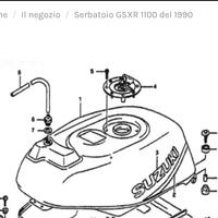 SERBATOIO SUZUKI 750/1100 