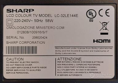 TV SHARP AQUOS 32 pollici LC-32LE144E