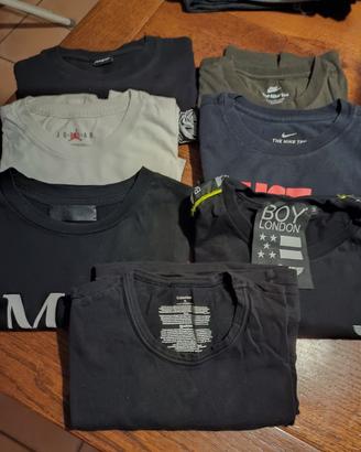 7 magliette maniche corte ragazzo taglia S/M