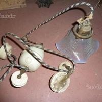 Lampadario in ceramica a carrucola