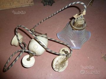 Lampadario in ceramica a carrucola