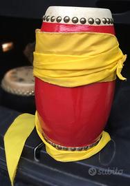 Yao-gu, waist bum drum, tamburo cinese con nastro