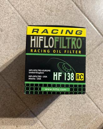 2 Filtri olio HIFLOFILTRO - HF 138 RC