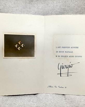 Storia Aeronautica - Biglietto di Auguri Autografo