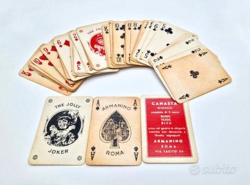 Carte da Gioco Vintage 1951 Poker Bridge Canasta