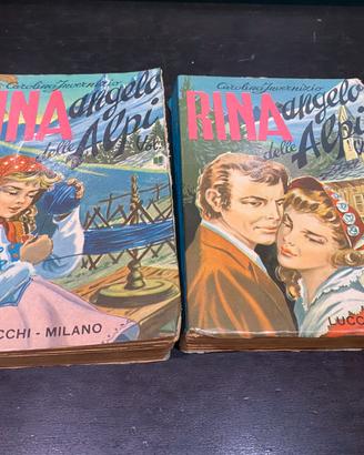RINA ANGELO DELLE ALPI 2 VOLUMI  ROMANZO VINTAGE