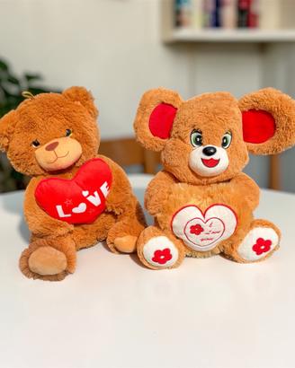 Coppia orsetti peluche Love/I love you