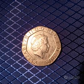 tWenty pence del 2012 Elisabetta ll.