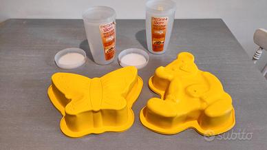 2 Stampi da forno in silicone Pedrini, lillotte