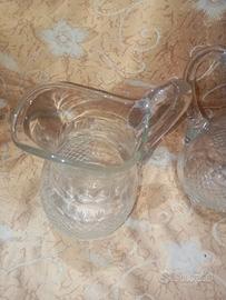 brocche in cristallo vintage coppia 