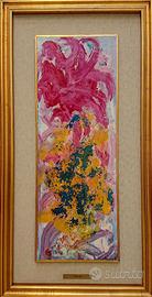 Dipinto astratto a olio su tavola - Mauro Saviola 