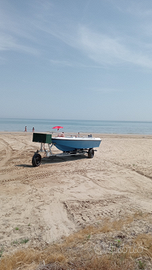 Barca open con carrello
