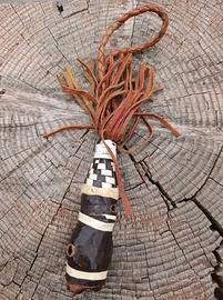 Sonaglio Tribale Africano Vintage | Legno Vimini C