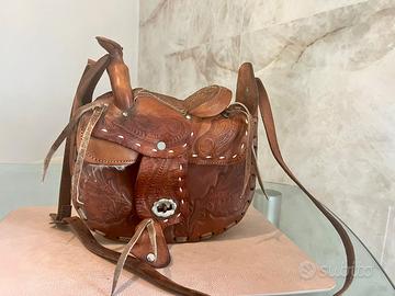 Borsa sella di cavallo vera pelle