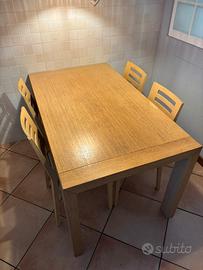 Tavolo Calligaris cucina allungabile + 4 sedie