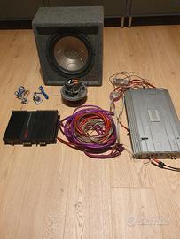 Impianto audio auto completo