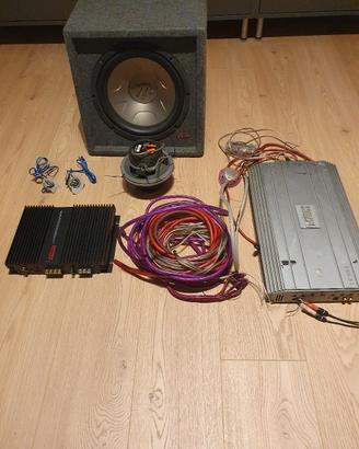Impianto audio auto completo