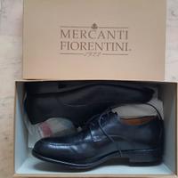 scarpe cerimonia 42, nero, pelle e cuoio