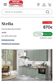 Cucina Mondo Convenienza color verde salvia-come n