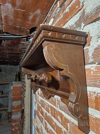 Attaccapanni a muro in legno