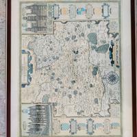 Stampa cartina geografica con cornice