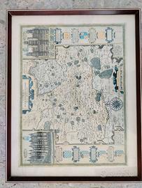 Stampa cartina geografica con cornice