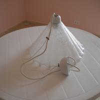 Lampadario a sospensione con coppa in vetro Murano