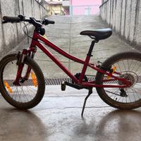 Bicicletta  MTB 20’ forcella ammortizzata